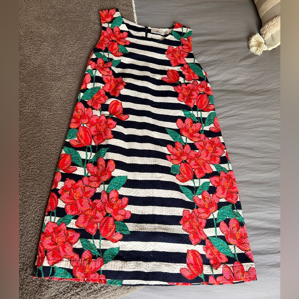 vineyard vines magnolia stripe shift dress Sz 10